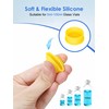 10Pcs 5ml Silicone Peptide Vial Caps, 10 Colors Glass Vial