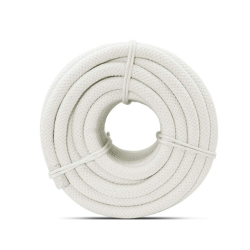 Aoneky 5/8 Inch x 100 Ft Natural Braided Cotton Rope,