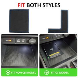 Auovo Cup Holder Inserts Liners Compatible with Honda CRV Accessories 2023 2024 2025 CR-V Door Slot Pad Car Interior Non-Slip Dust Mat Center Console Door Liners (17PCS/Set) (Blue)