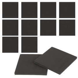 12Pcs Black Foam Padding Sheets with Adhesive Backing, 4 X 4 X 1/8 Inch Self Stick Neoprene Insulation Foam Closed Cell Foam Sheet Square Pad Black Foam Padding Thin Foam Sheets for Craft Furniture
