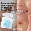 Coconut-Oil Infused Woven Dental Floss,Deep Clean Natural Vegetable Waxed Floss,Extra