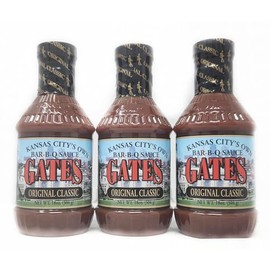 3 Pack of Kansas Citys Own Gates Barbecue Sauce 18oz Bottles (Original Classic)