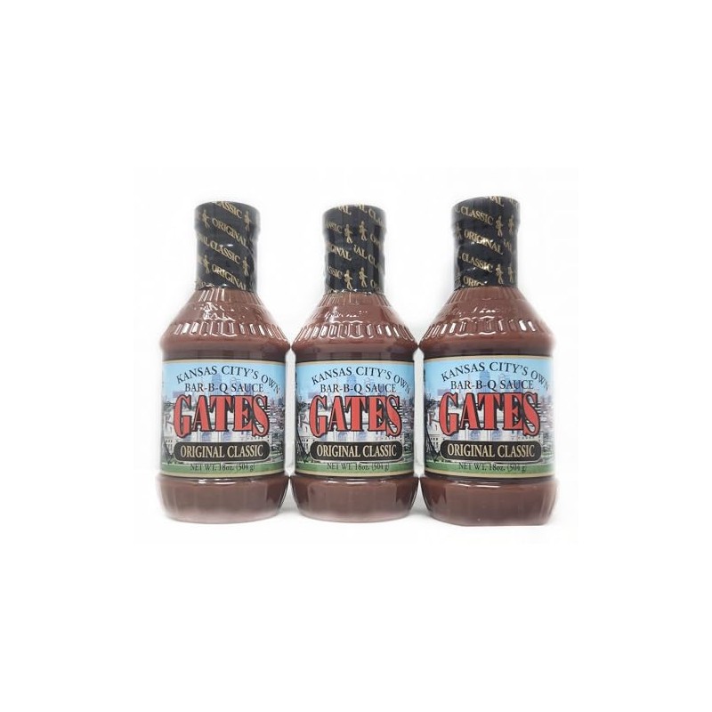 3 Pack of Kansas Citys Own Gates Barbecue Sauce 18oz