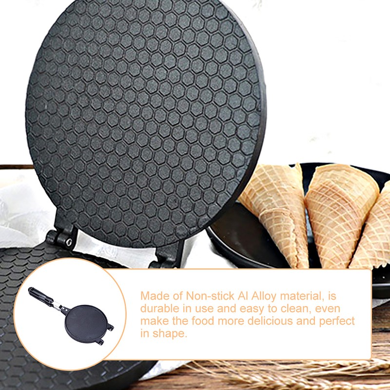 Household Kitchen Gas Nonstick Waffle Cone Making Mold Mould Baker
