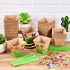 Gueevin 50 Pack Garden Paper Pot Craft Kit Flower Plant