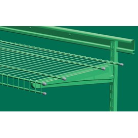ClosetMaid 23578 MaxLoad Shelving End Caps, Grey, Gray