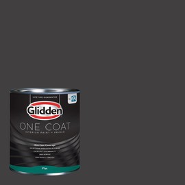 Glidden Interior Paint + Primer: Black/Black Magic, One Coat, Flat, 1-Quart