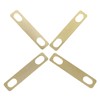 4Pcs Guitar Neck Shim Brass Material Heightening Gasket Set Musical