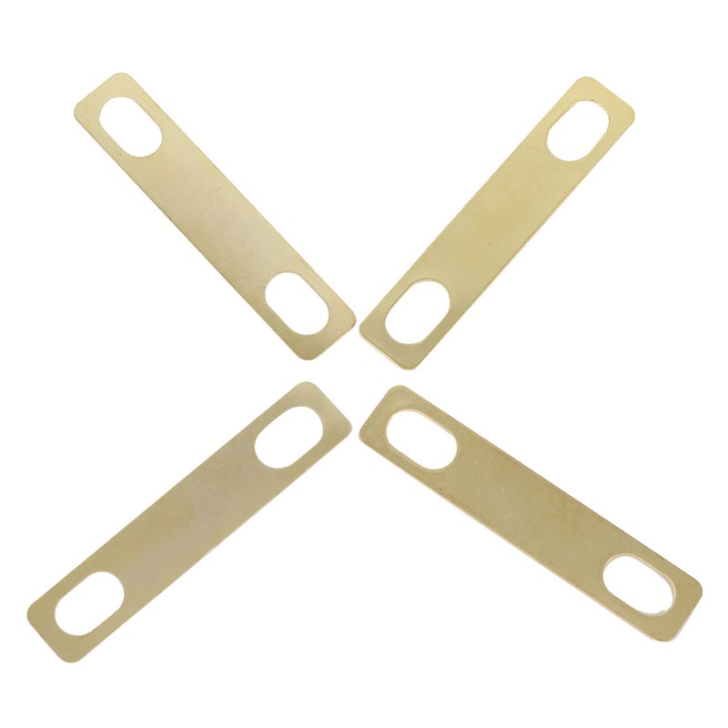 4Pcs Guitar Neck Shim Brass Material Heightening Gasket Set Musical