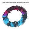 BOLANY Bicycle Chainring 56T BCD130 Chain Ring Positive Negative Tooth