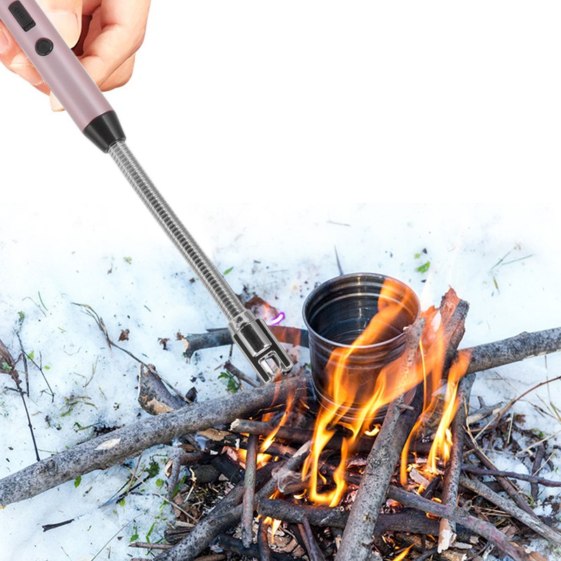 Pulsed Arc Lighter Windproof Electric Rechargeable Arc Lighter for Gas