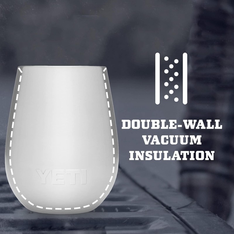 YETI Rambler 10 oz Wine Tumbler, Vacuum Insulated, Stainless Steel