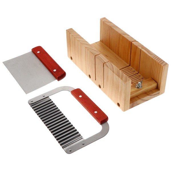 Wooden Soap Cutter Mold with Wavy Straight Planer Scraper Cutting