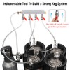 MRbrew Gas Manifold, CO2 Gas Distributor, 5/16'' Barb Fitting Beer