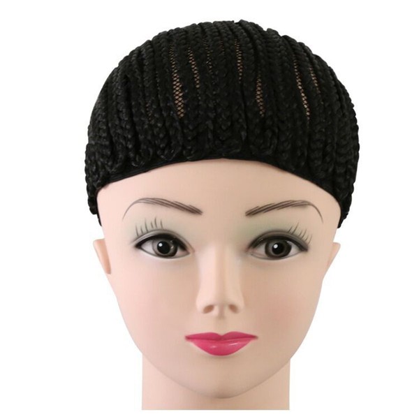 Frcolor trecce nero tappo per facilitare la parrucca Sew uncinetto elastico Sew Dome net WIG Caps – Taglia L