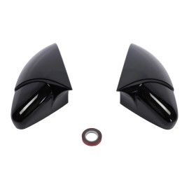 VEHICULOS Gloss Black For VW Golf MK7 MK7.5 GTI GTD R 2014-19 Side Wing Mirror Caps Cover