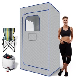 Bufferzone Portable Sauna for Home, Waterproof Personal Sauna Box with Remote Control