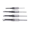 4PCS Woodworking Square Drill Bits Set HSS Wear Resistant 1/4in