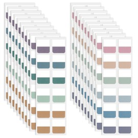 480 Pcs Colored Index Tabs, Multicolor Page Markers, Reusable Tabs for Books, Notebooks, and Documents, Great for Organization and Study