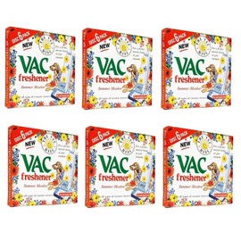 FIND A SPARE 36 Pack Vac Fresheners Summer Meadow Extra Strenght For Pet Lovers Pack of 6 Boxes With 6 Disc Each