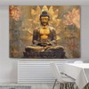 FENDROM Sitting Golden Buddha Tapestry Wall Hanging Buddhist Statue Tapestries