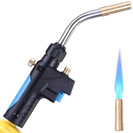 MAPP/MAP/PROPANE Gas Torch,Torch Head,Use Brazing, Copper Pipe Connection, Maximum Temperature 3600℉(1300℃)