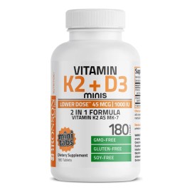 Bronson Vitamina Mk7 1000 180 Mini Tabletas