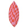 Wavy Checkered Aesthetic Checkerboard Pink Red Orange Cute Throw Pillow