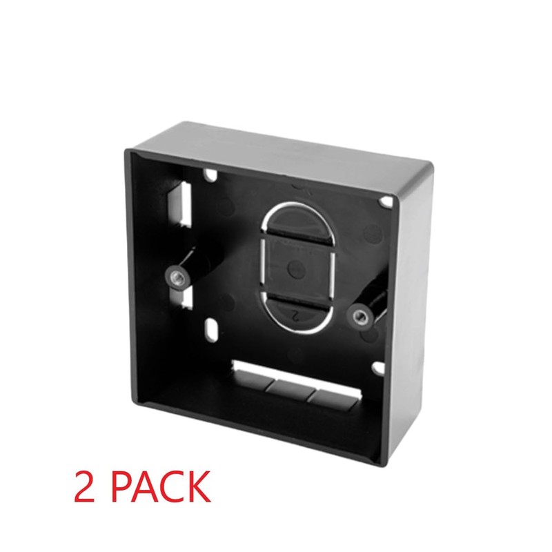 Surface Mounted Electrical pattress Box, Black, 32mm Deep, 1 Gang