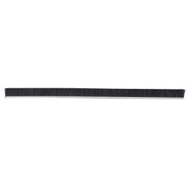 Tanis Brush MB700836 Galvanized Backed Strip Brush, Black Nylon Bristles, 3" Trim, 3' Overall Length, 5/16" Thick, 0.020" Bristle Diameter