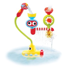 Yookidoo Kids Bath Toy - Award Winning Submarine Spray Station (Mold Free) - Battery Operated Water Pump with Hose Hand Shower for Baby Bathtime Play- Generates Magical Effects Age 2-6 Years
