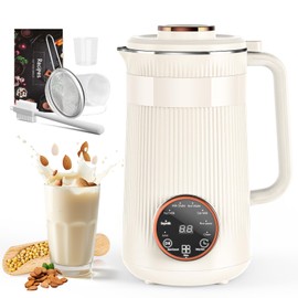 Nut Milk Maker Machine, 35oz Homemade Soy, Almond, Oat, Coconut, Plant Based and Non Dairy Beverages, 8 in 1 Automatic Soybean Machine With 12H Delay Start/Keep Warm/Boil Water
