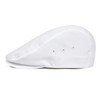 JANGOUL Men Ivy Cap Cotton Twill Newsboy Flat Hat (White,