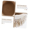 Alipis 1pc Multi-functional Cotton Thread Storage Basket Bohemian Style Organizer