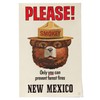 Lantern Press 24x36 Inch Giclee Print, New Mexico, Smokey Bear,
