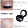 White Eyeshadow Single - Matte Pressed Fine Powder, Shimmer Pearl