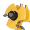 2Pcs Router Bit T Type 3 Teeth Milling Cutter Cutting