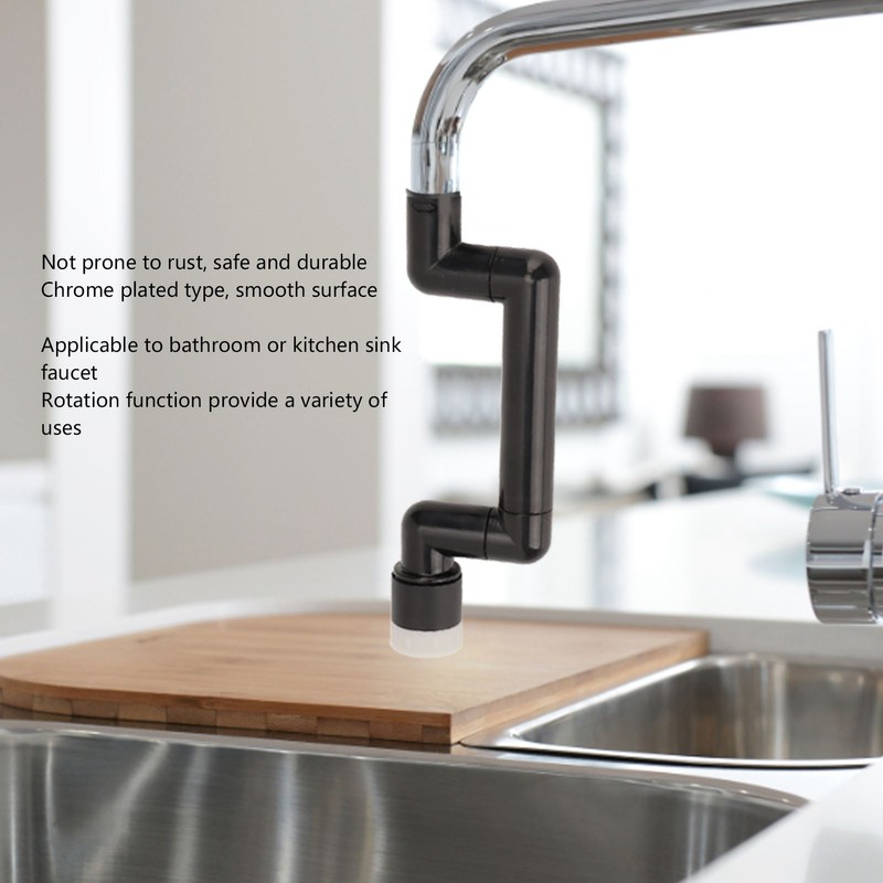 Faucet Extender Bathroom Kitchen Sink Attachment Robotic Arm Swivel Aerator