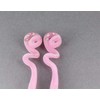 Pink Snake Hair Sticks Velvet Velour Chop Sticks Picks Pins
