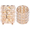 Crystal Makeup Brush Holder European Style Rounded Crystal Glass Cosmetic