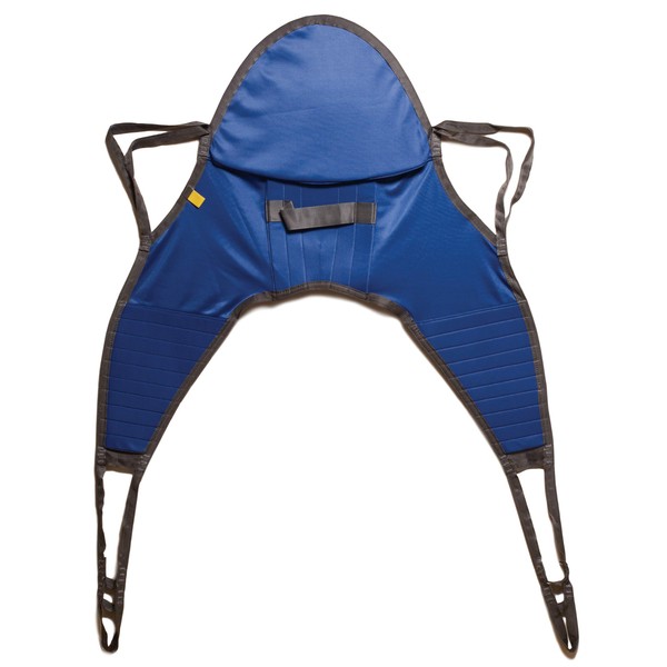 Lumex Hoyer Style Sling with Head Support for Patient Lifts, Solid Fabric, Medium, 500 Pounds, DSHC70012