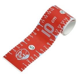PATIKIL Adhesive Fish Ruler, 51 Inch Fish Measuring Tape Sticker Tape Waterproof for Fishing Boat Kayak Workbench, Red
