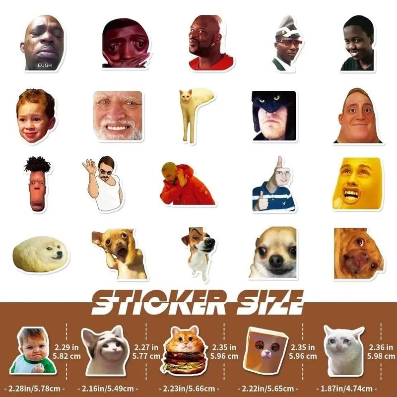 FRANKdesigns Funny Sticker Pack (Face Memes)