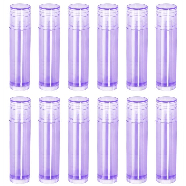 Mini Skater 12Pcs 3/16 Oz (5.5ml) Empty Lip Balm Tubes