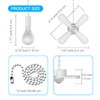 Ceiling Fan Pull Chain Set ELFCAB Including 4Pcs 12 inch