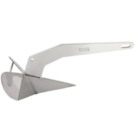 INEEDUP Triangular Anchor, 316 Stainless Steel Screw Anchor, for Jet Ski PWC Pontoon Kayak Canoe, 10KG/22LB Auger to The Beach and Sandbar