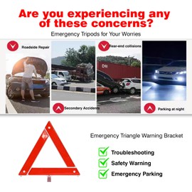 MaNeaz Warning Triangle Car Warning Triangle Car Packaged Foldable Car Breakdown Triangle Car Foldable Lightweight