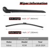OTUAYAUTO Rear Wiper Arm and Blade Set - Replacement for