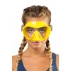 CRESSI F1 Mask Yellow - Frameless Mask for Diving and