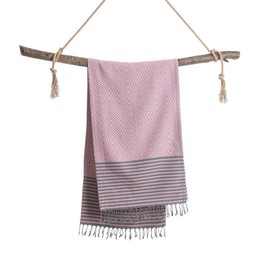 Homeweave Loom Luxe Turkish Towel – 100% Cotton Lightweight Travel Towel, Quick-Drying Beach Towels, Bath Sheets Large & Soft, Perfect Towels Sets Bathroom, and Versatile Beach Towel(Pearl Gray)